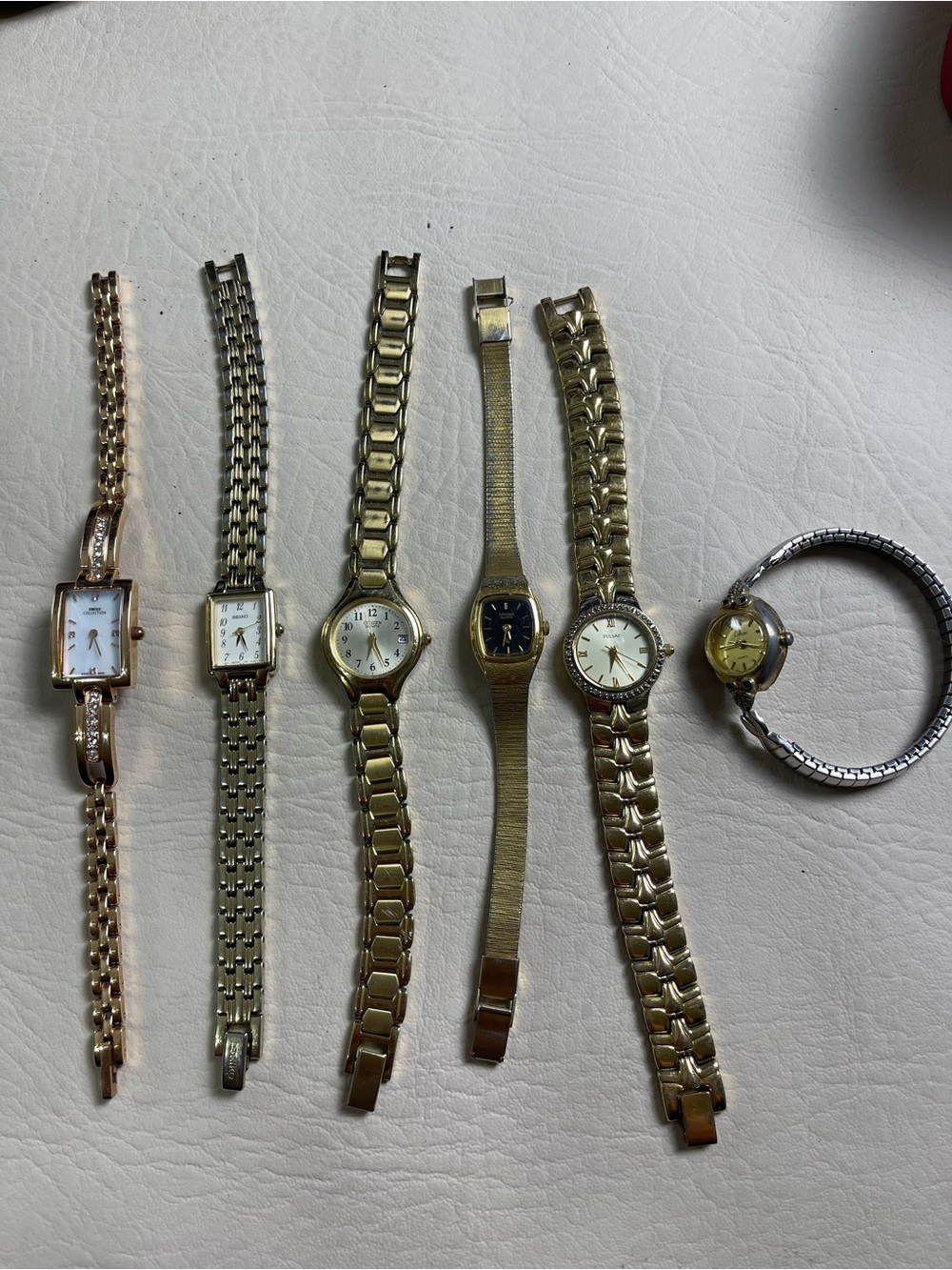 Gold-Tone Women's Bracelet Watches - Assorted Styles 6 assorted watches